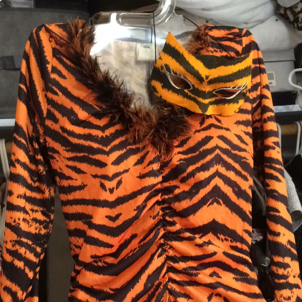 Tiger dress and face mask